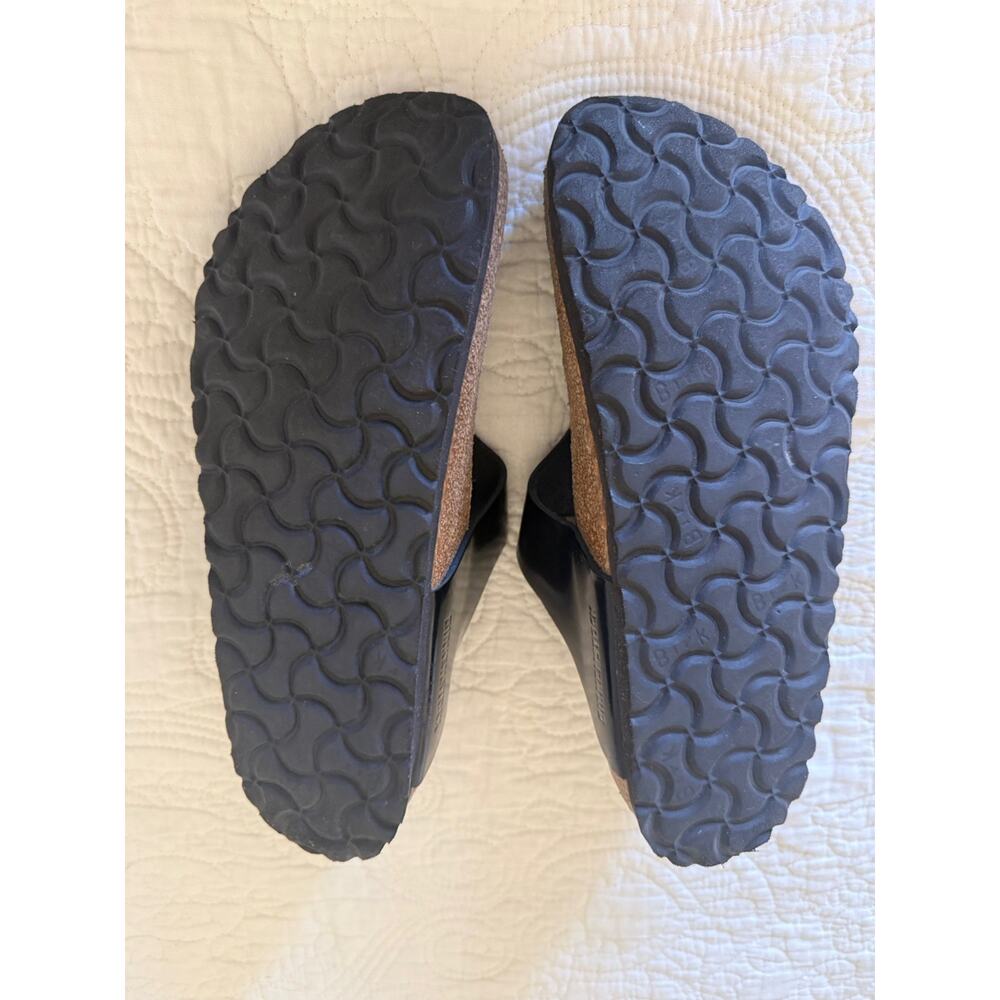 Birkenstock Black Gizeh Big Buckle High Shine Patent Leather 37 /W7 - Picture 10 of 10